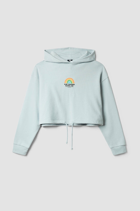 ICE BLUE RAINBOW WOMAN HOODIE