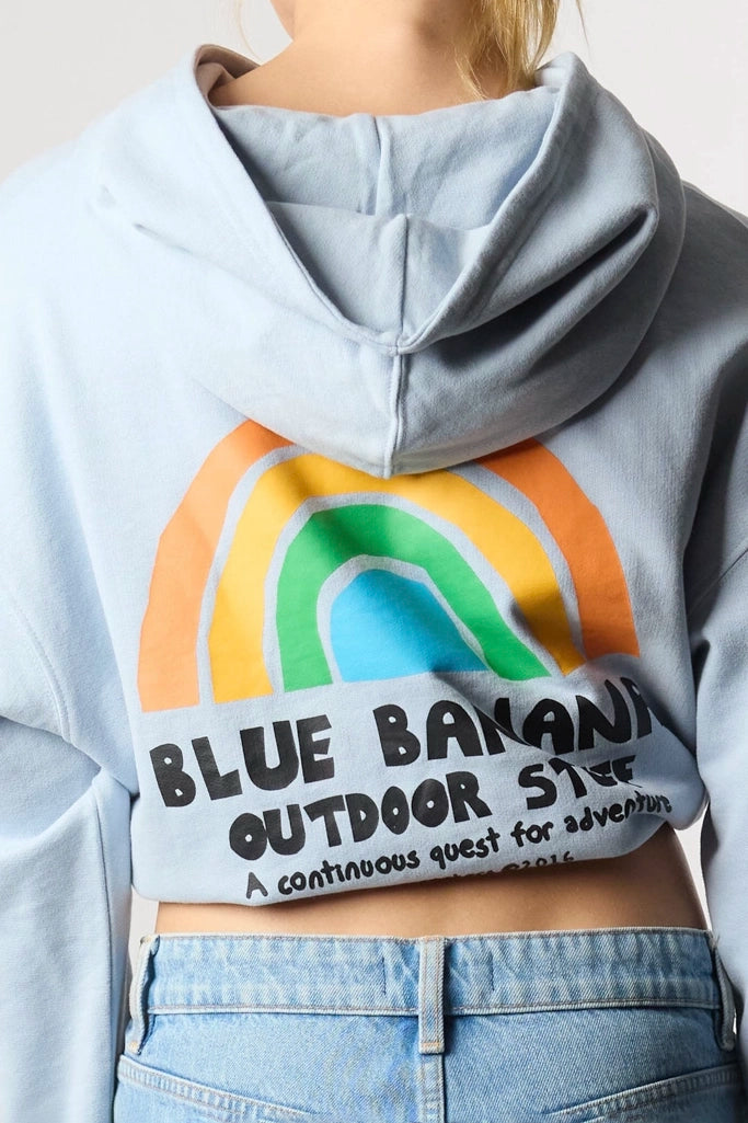 SUDADERA CON CAPUCHA MUJER RAINBOW ICE BLUE