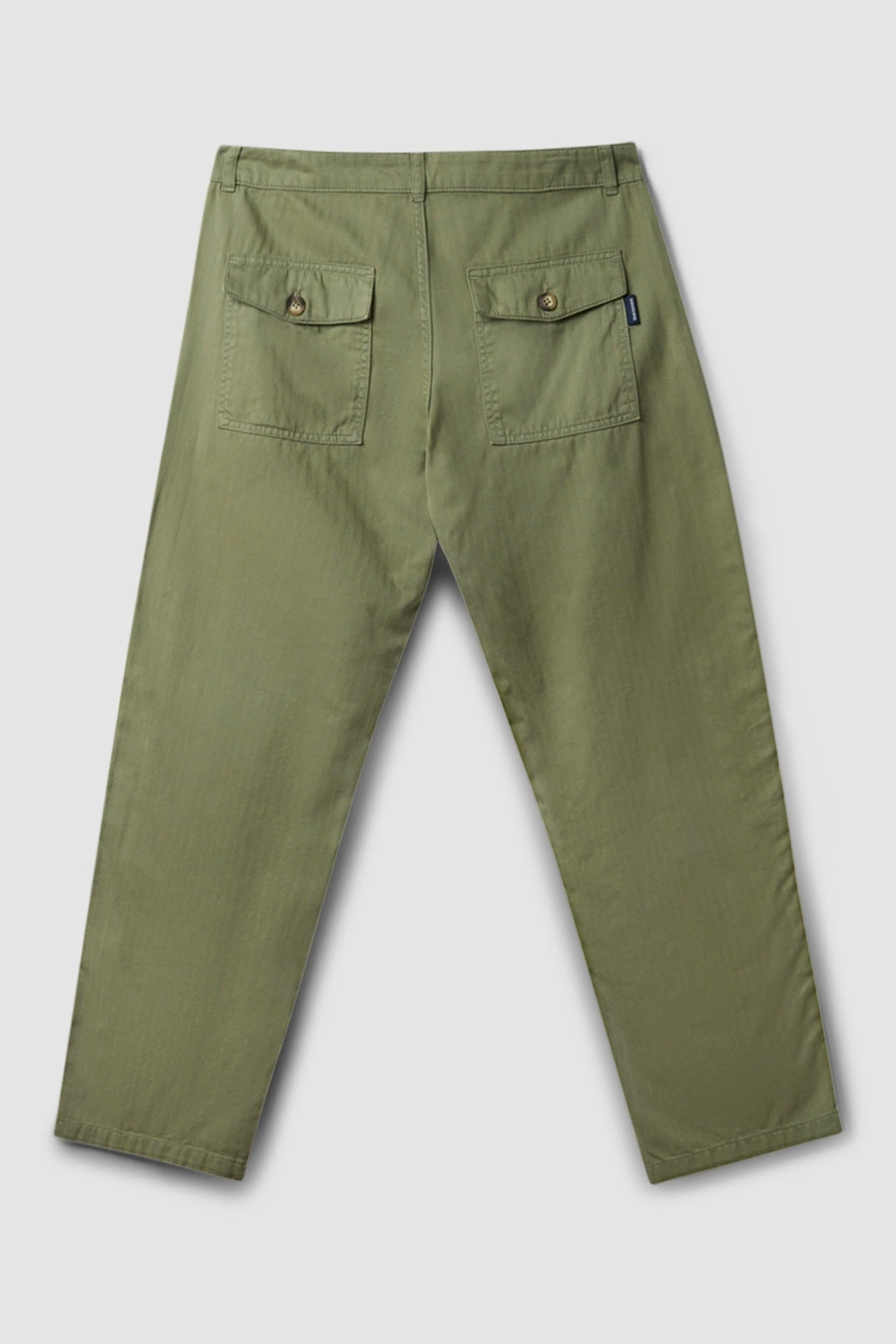 IGUANA GREEN PATCHED STRAIGHT PANT