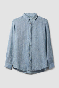 CAMISA DE LINO INDIGO BLUE