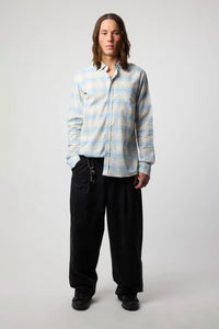 CAMISA PLAID SUMMER INDIGO BLUE
