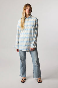 CAMISA PLAID SUMMER INDIGO BLUE