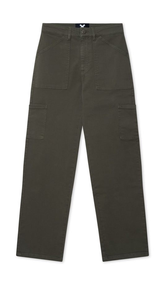 KHAKI HEART WOMAN CARGO PANTS