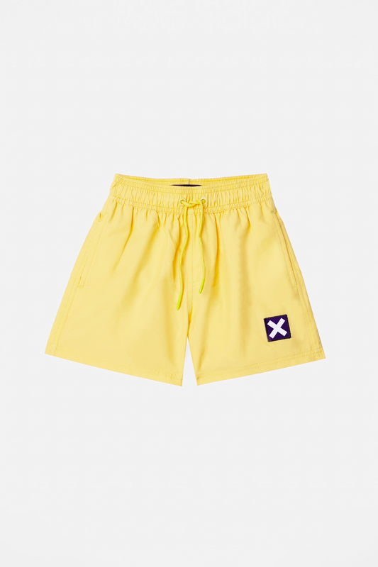 LIGHT YELLOW CLASSIC KIDS SWIMMING TRUNKS