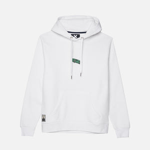 WHITE KICKFLIP HOODIE