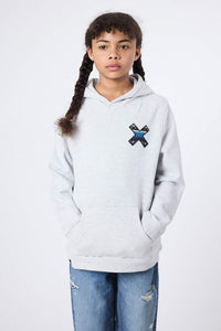 SUDADERA CON CAPUCHA KIDS CLASSIC LIGHT GREY MELANGE