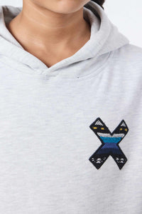 SUDADERA CON CAPUCHA KIDS CLASSIC LIGHT GREY MELANGE