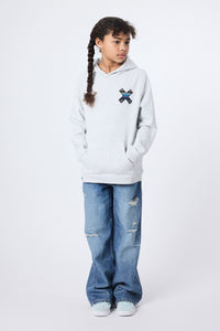 SUDADERA CON CAPUCHA KIDS CLASSIC LIGHT GREY MELANGE
