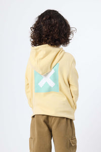 SUDADERA CON CAPUCHA KIDS NATURE LIGHT YELLOW