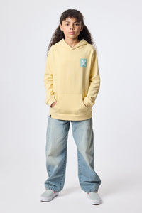 SUDADERA CON CAPUCHA KIDS NATURE LIGHT YELLOW