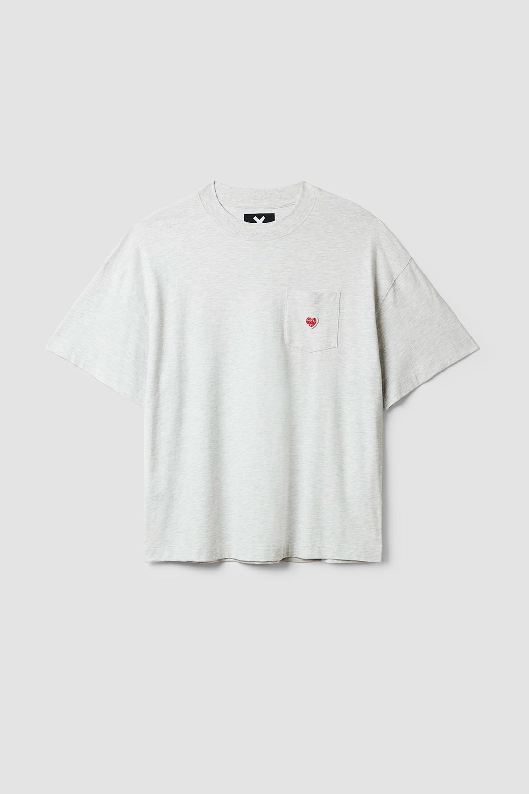 CAMISETA HEART POCKET LIGHT GREY MELANGE
