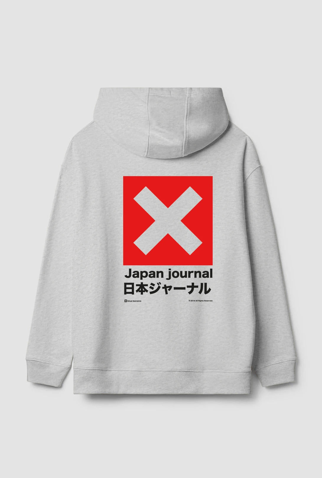 LIGHT GREY MELANGE JOURNAL HOODIE