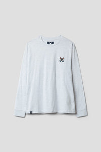 LIGHT GREY MELANGE KARMA LS TEE