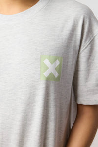 LIGHT GREY MELANGE NATURE WOMAN TEE