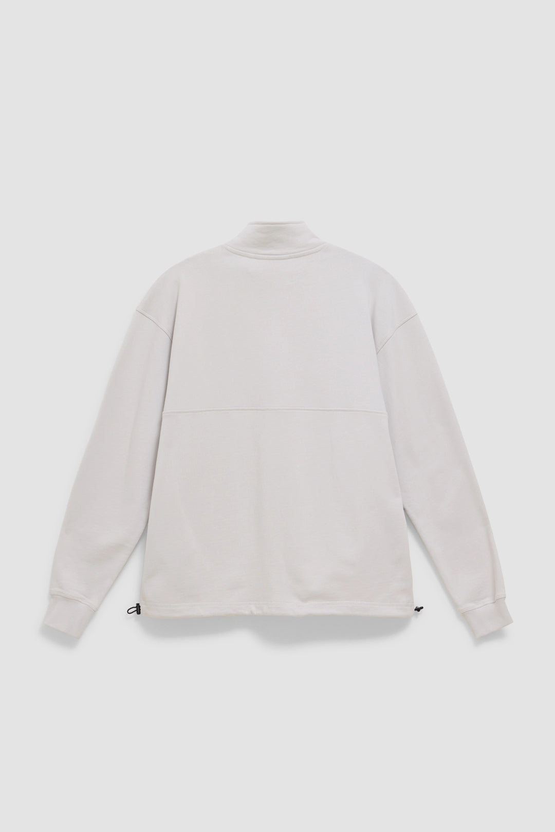 LIGHT GREY OVAL HALF ZIP CREW