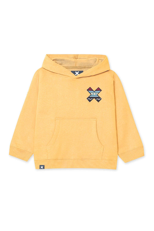 SUDADERA CON CAPUCHA KIDS CLASSIC AMARILLO CLARO