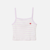 LILAC STRIPED WOMAN TANK TOP
