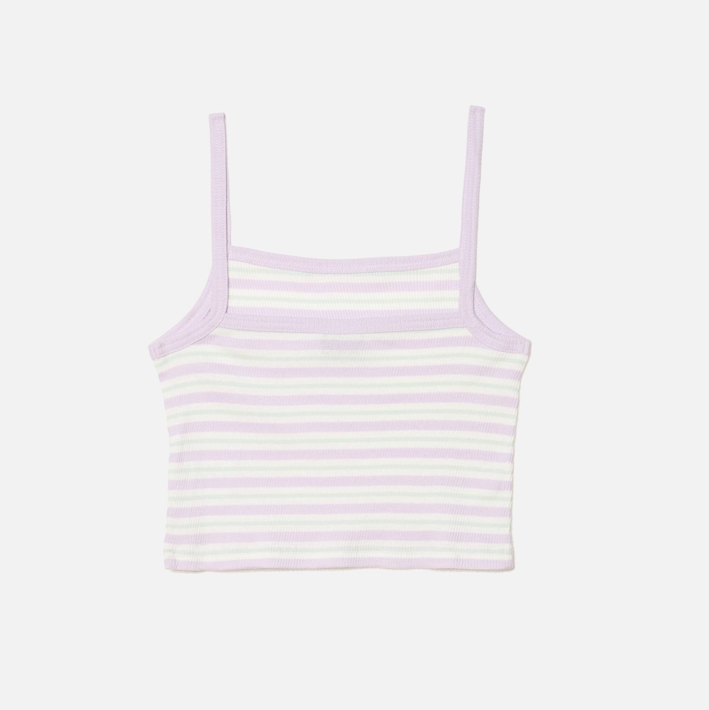 LILAC STRIPED WOMAN TANK TOP