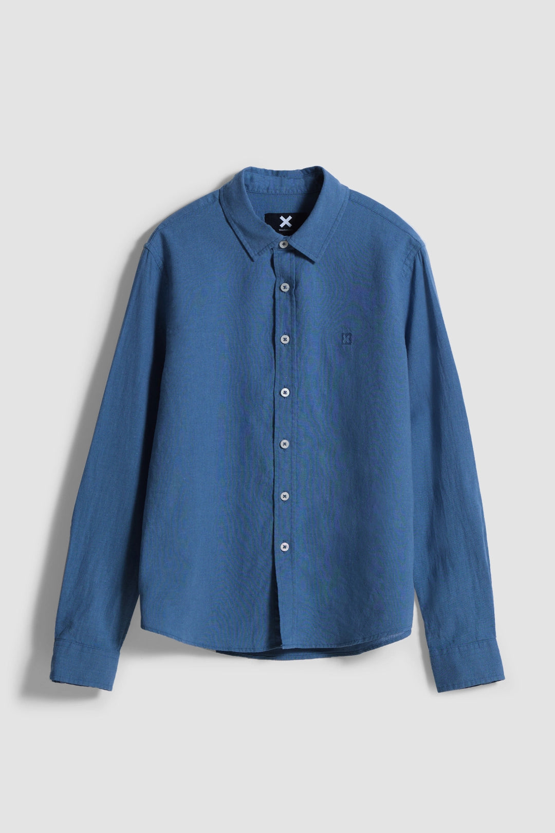 SKY BLUE LINEN KIDS SHIRT