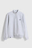 LIGHT GREY MELANGE LOGO HALF ZIP CREW