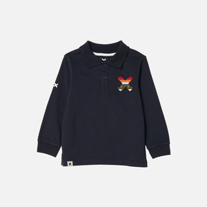 NAVY CLASSIC KIDS LS POLO