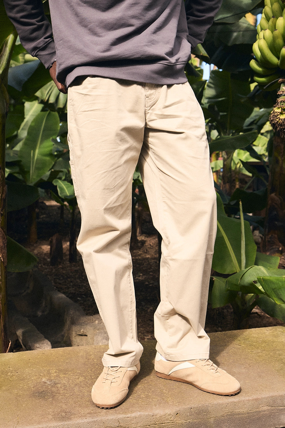 BEIGE MATT STRAIGHT PANT