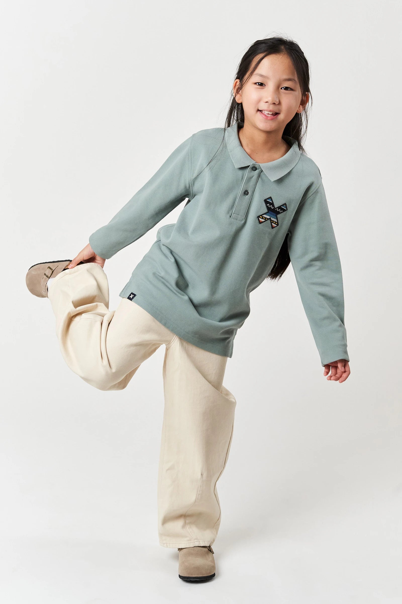 MINT CLASSIC KIDS LONG SLEEVE POLO