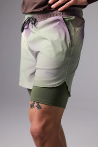 MULTICOLOR TRAIL SHORTS