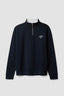 NAVY BANK HALF ZIP CREW