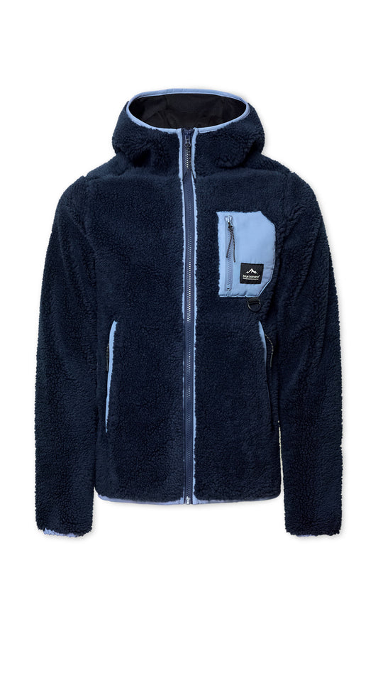 NAVY CAVE POLAR HOODIE