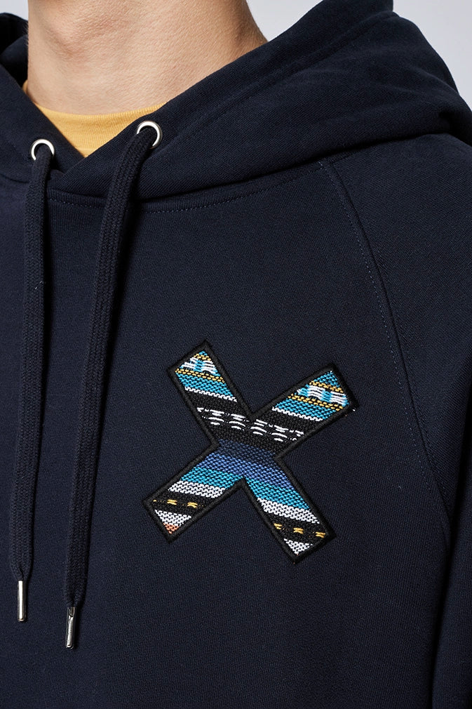 SUDADERA CON CAPUCHA CLASSIC AZUL MARINO