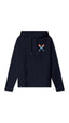SUDADERA CON CAPUCHA CLASSIC AZUL MARINO