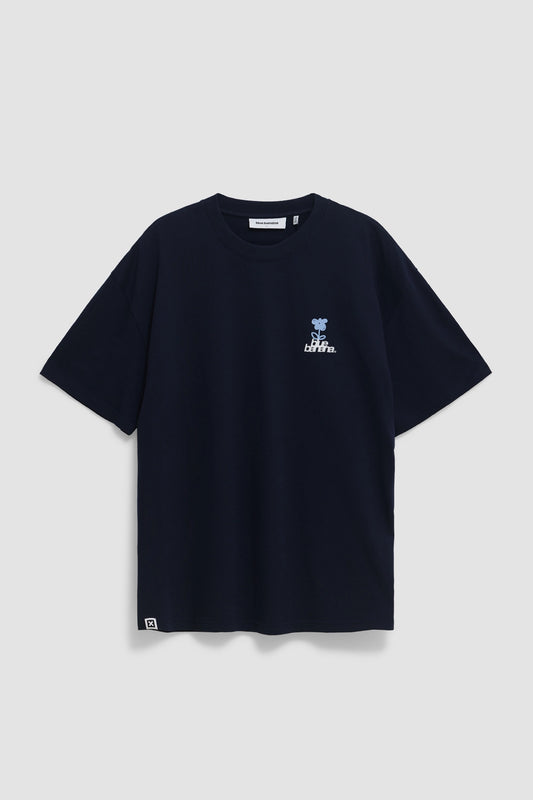 NAVY FLOWER TEE