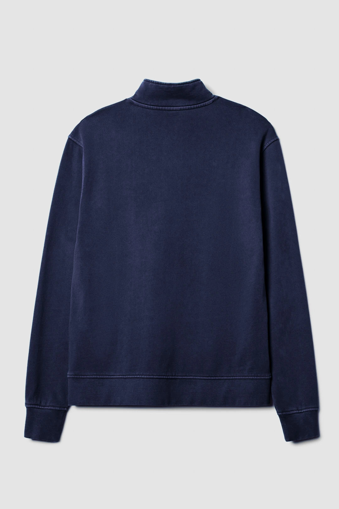 NAVY ICONIC HALF ZIP CREW