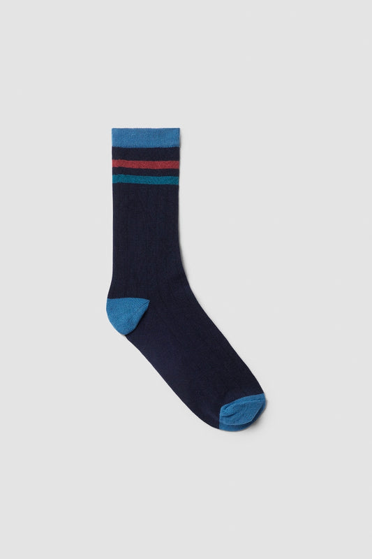 NAVY STRIPES SOCKS