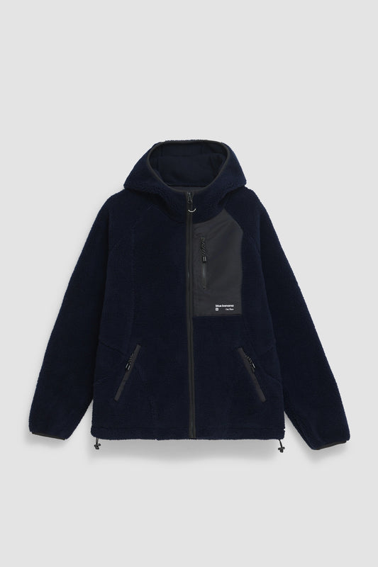 NAVY CAVE POLAR HOODIE