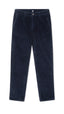 NAVY CORDUROY STRAIGHT PANTS
