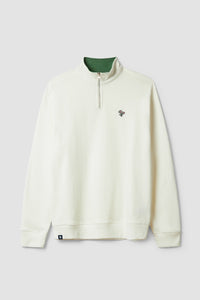 OFF-WHITE BANK HALF ZIP CREW
