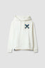 SUDADERA CON CAPUCHA CLASSIC BLANCO ROTO