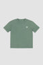 OLIVE GREEN WASHED CROSS WOMAN TEE