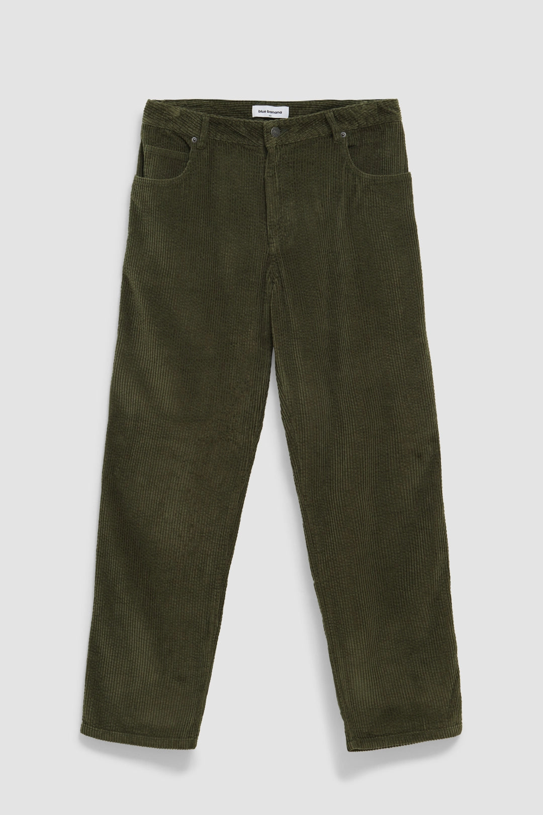 OLIVE GREEN CORD STRAIGHT PANT