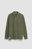 OLIVE GREEN LOGO LONG SLEEVE POLO