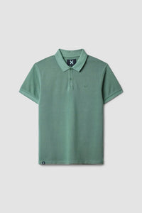 PINE GREEN ICONIC POLO