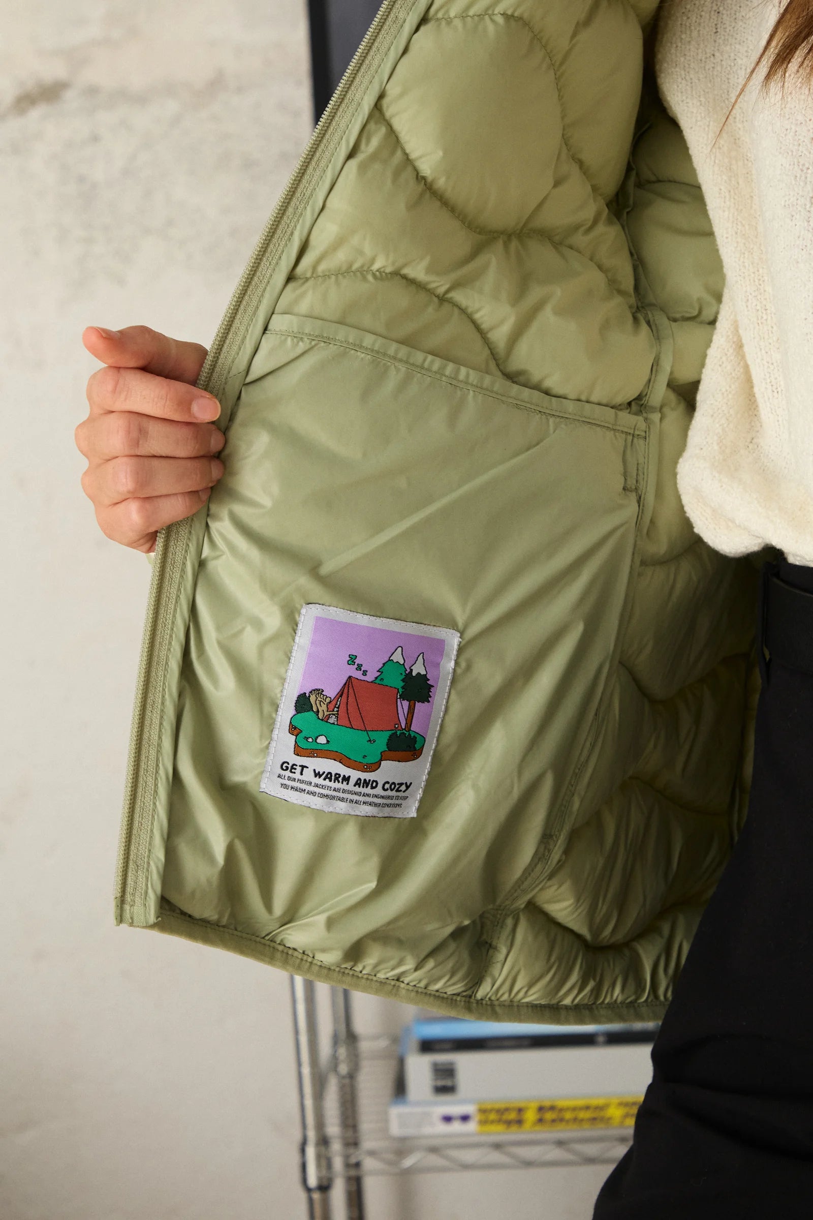 PISTACHIO BLIZZARD PUFFER