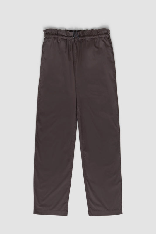 ANTHRACITE POPLIN WOMAN STRAIGHT PANT