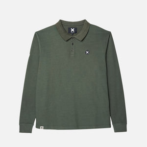 KHAKI FOREST LS POLO
