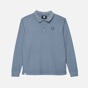 SKY BLUE FOREST LS POLO