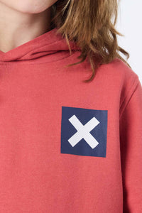 RED NATURE KIDS HOODIE