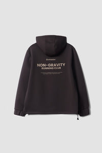 SOLID BROWN NON-GRAVITY HOODIE