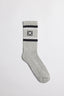 GREY MELANGE STRIPES SOCKS